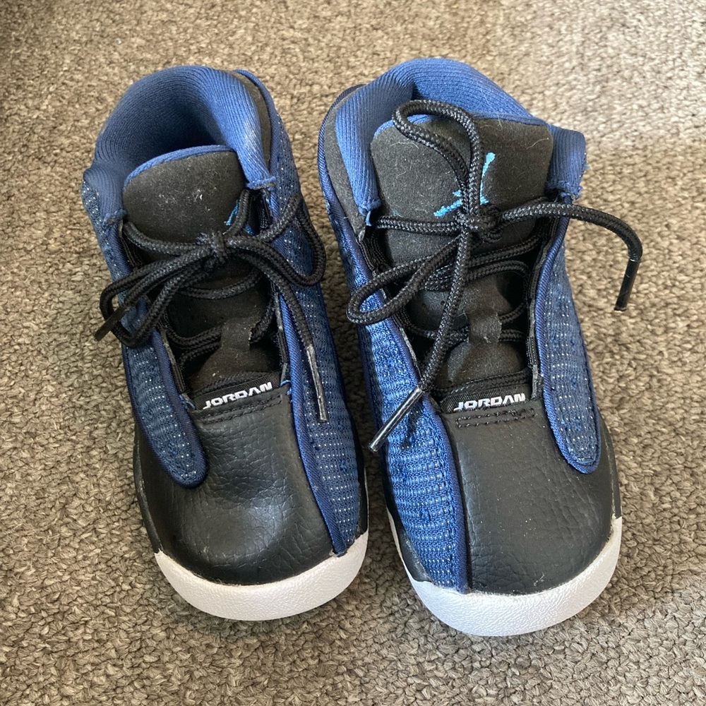 Jordan 13s toddler Sneakers - Blue and Black 8C